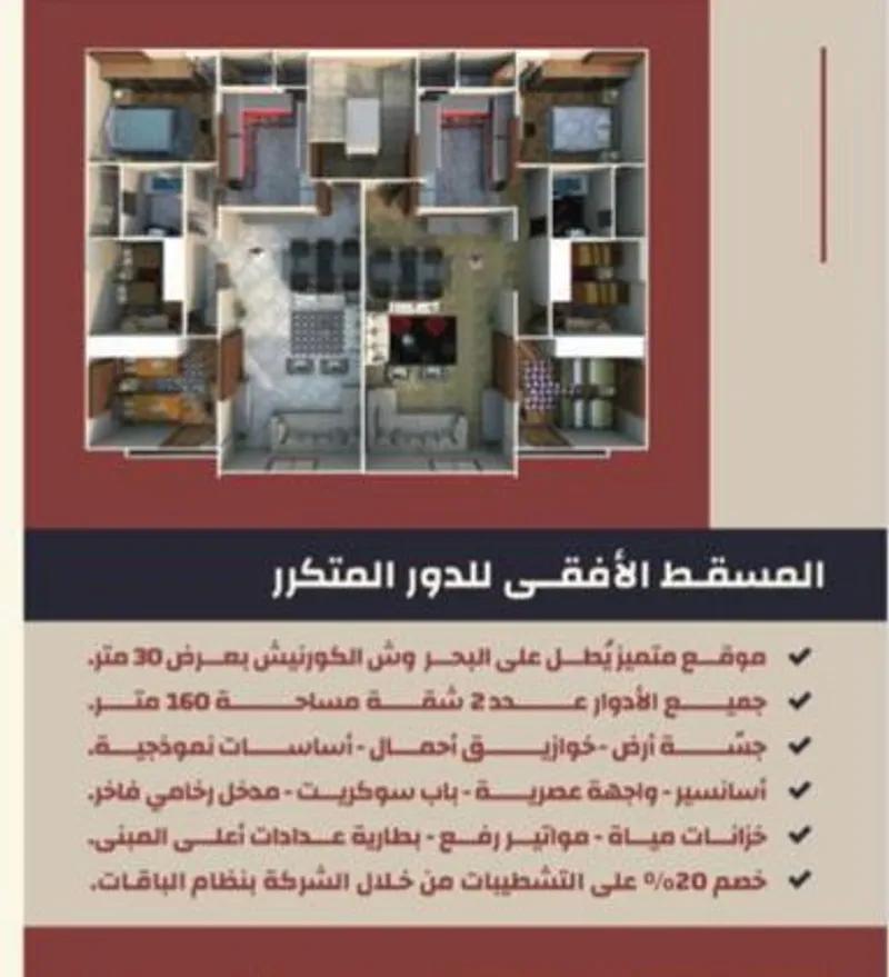 شقق للبيع في الشعبية – الدفعة الرابعة – من شارع الـ55