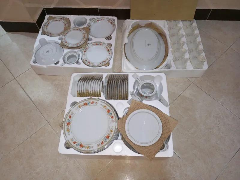 طقم صيني vintage Tajimi جديد بالكارتونة