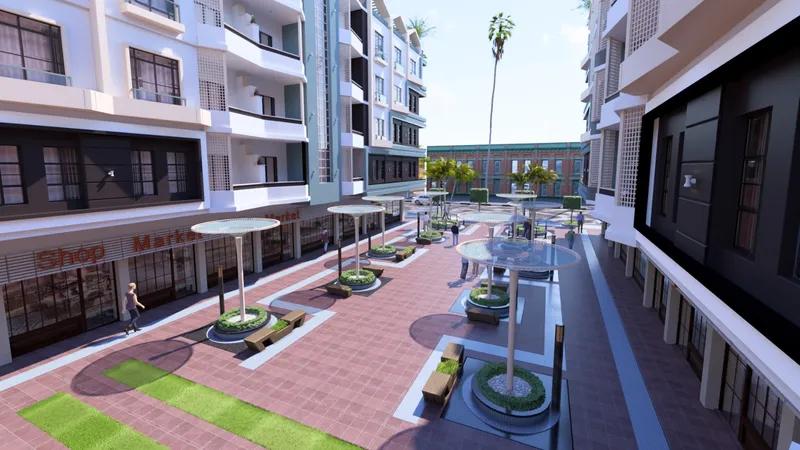 شقة غرفة وصالة 63 متر pool view ب hurghada heights فى الغردقة