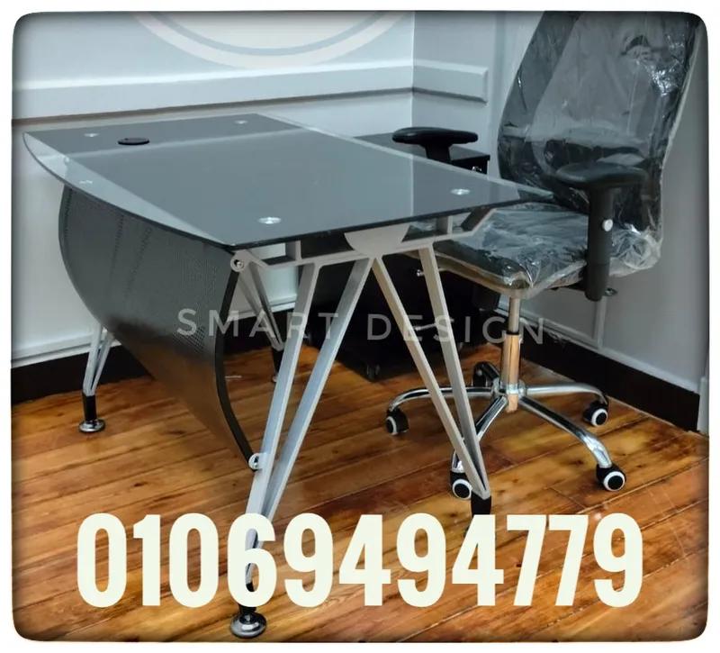 مكتب زجاج سيكوريت متاح جميع الاثاث المكتبي المودرن