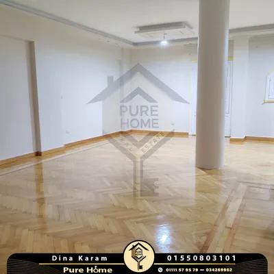 شقة للايجار 220 م - سيدي جابر - خطوات من شارع أبوقير