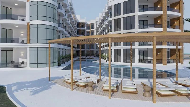 استوديو 44 متر إطالة ع حمام السباحة والبحر في الغردقة البحر الاحمر