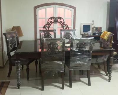 سفرة ٦ كراسى ب البوفيه عمولة خاصة جدا جديدة لم نستخدم في مدينتي, القاهرة - 37,000 EGP