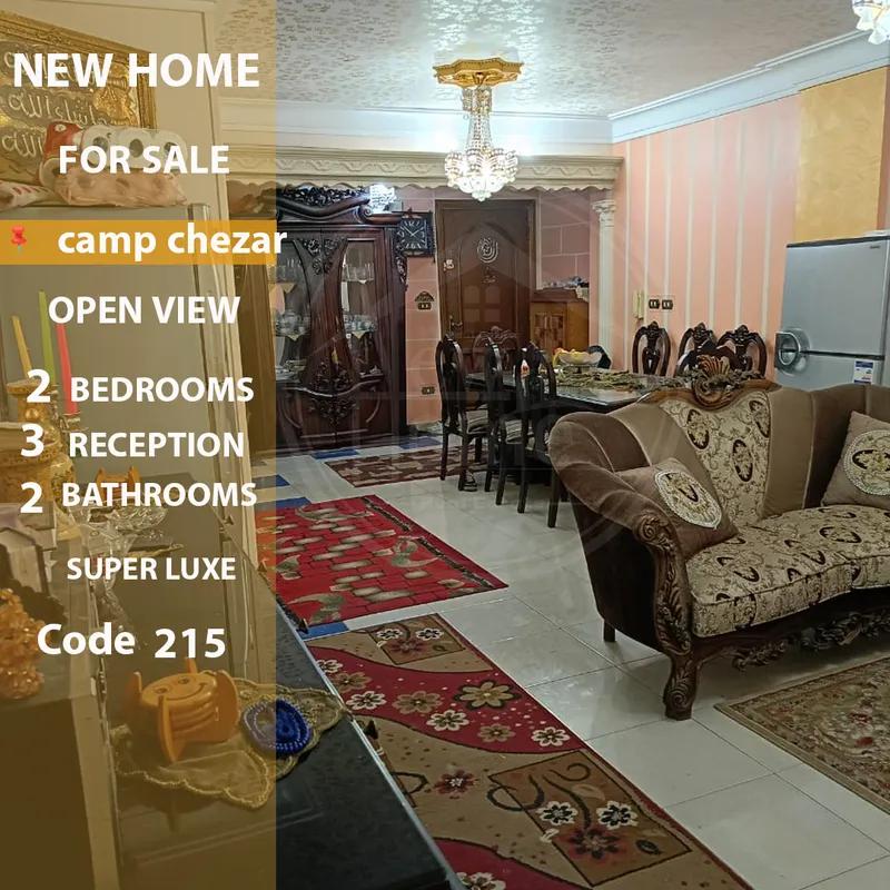 شقة للبيع 200 م كامب شيزار ( شارع بورسعيد )