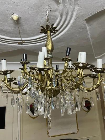 نجفة نحاس اصفر فاخره 25 لمبة في سيدي بشر, الإسكندرية - 17,500 EGP