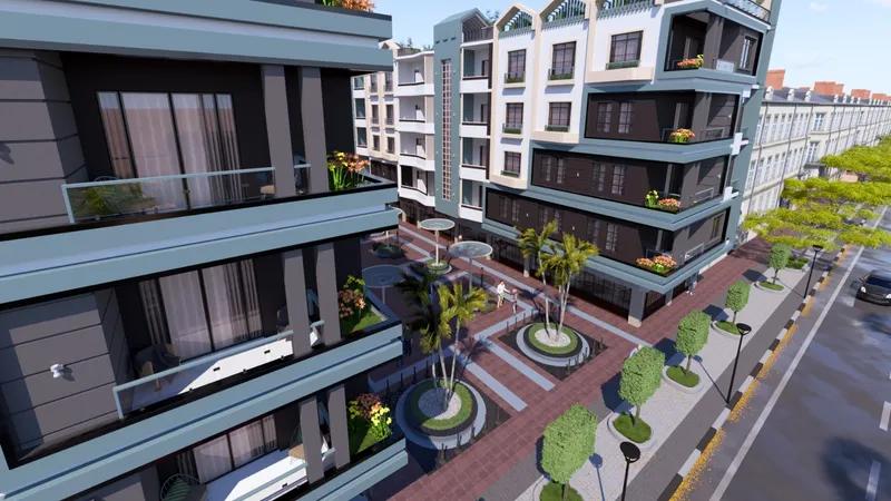 شقة 66م² بغرفة نوم واحدة وإطلالة على المسبح مرتفعات الغردقة