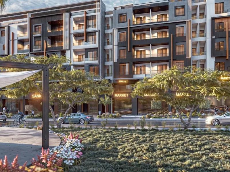 شقة 71م² غرفة نوم بإطلالة جبل وشارع الدور التاني