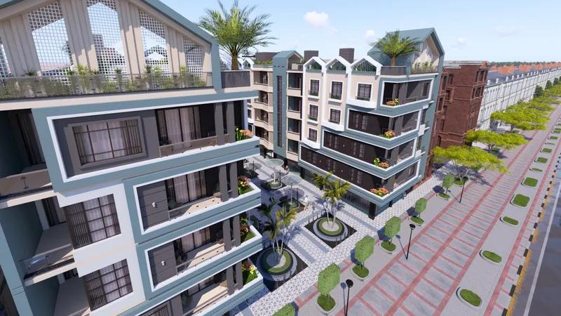 شقة 88م² غرفتين بإطلالة على المسبح هورغادا هايتس