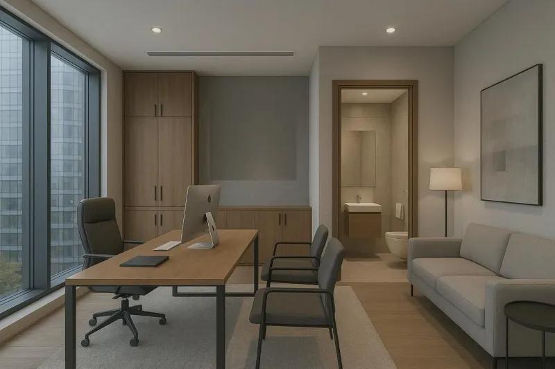 للبيع مكتب اداري متشطب استلام3شهور قسط علي 4سنين