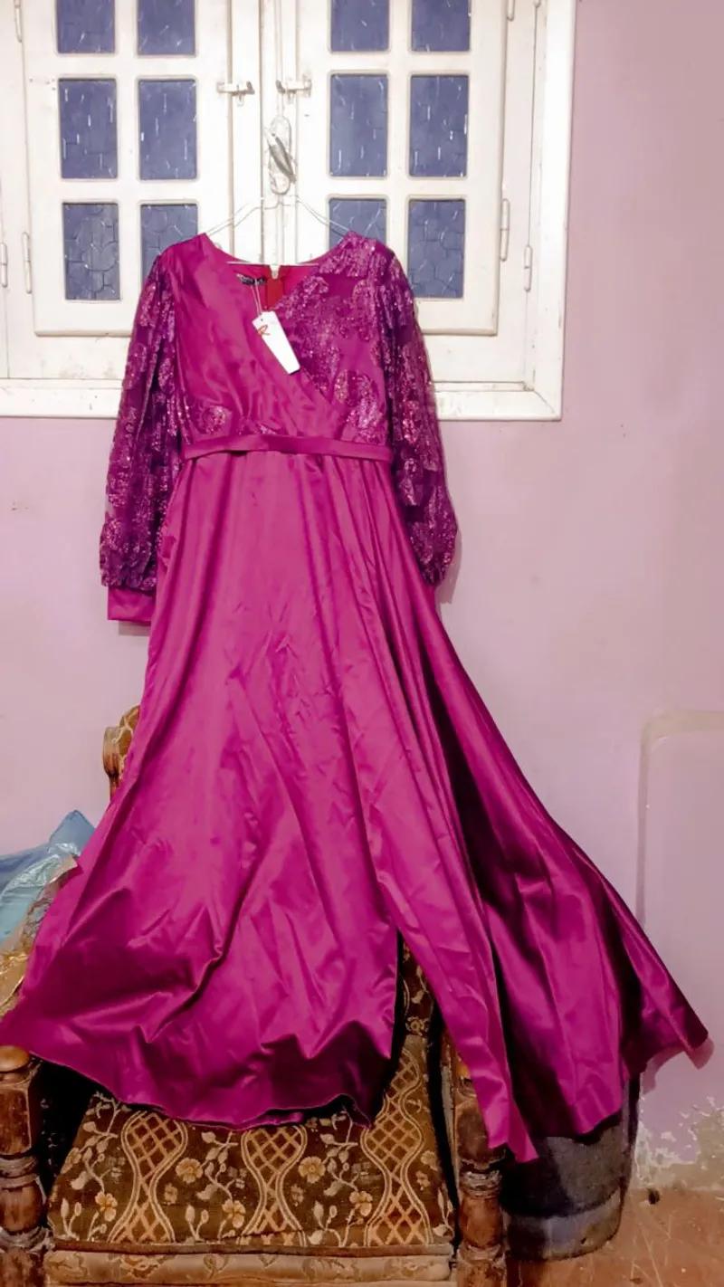 فستان سوريه للمناسبات ب الاكستنشين بتاعه جديد بتكت