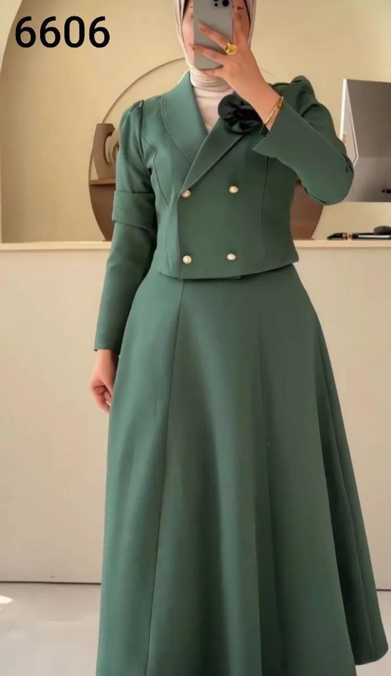 طقم قطعتين شمواه 4زرار كود6606